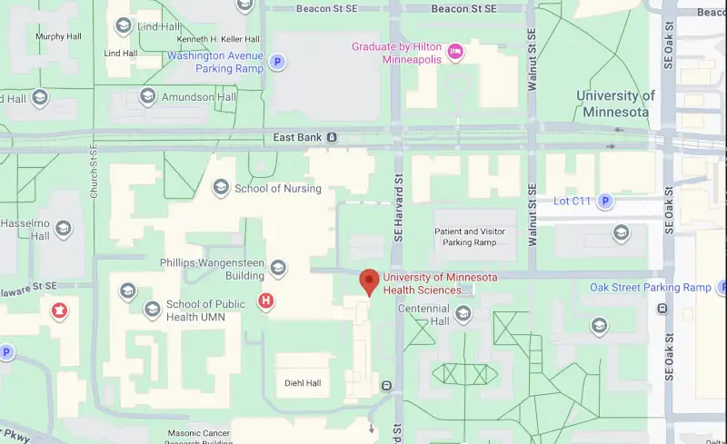 Map of University of Minnesota Campus